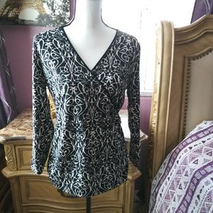 Tahari Long Sleeve Blouse